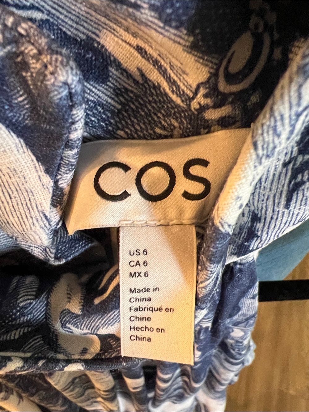 COS Blue and White Maxi Dress - Picture 2 of 5